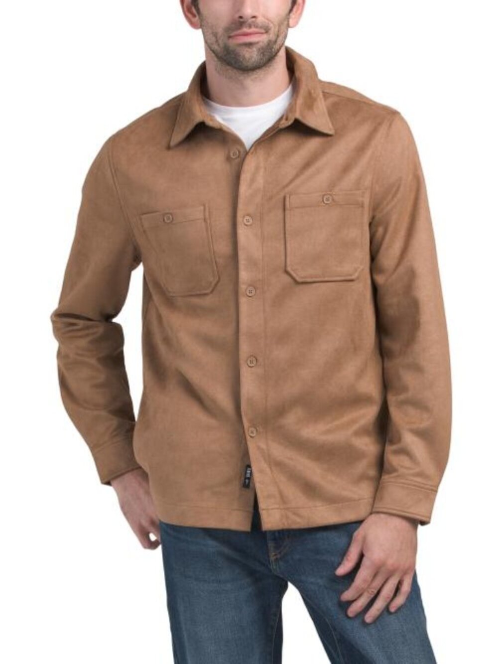 FRYE Faux Suede Overshirt